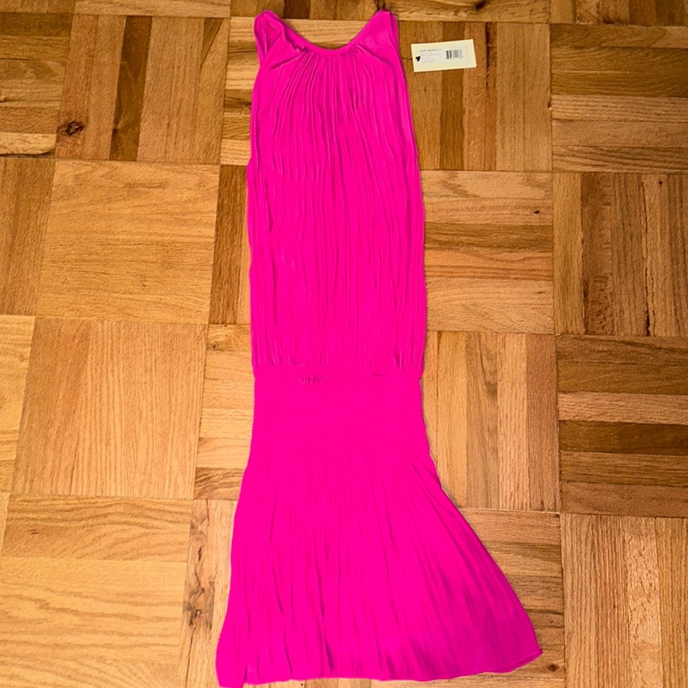 Ramy Brook Paris sleeveless dress in hot pink